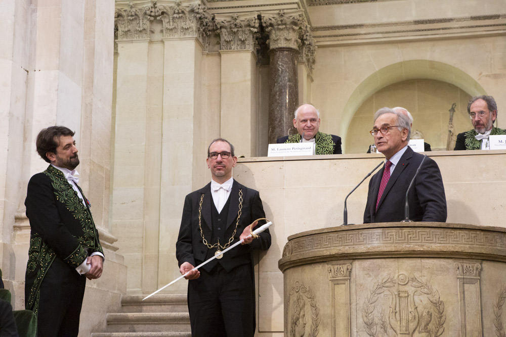 Installation de Bruno Mantovani à l'Académie des beaux-arts