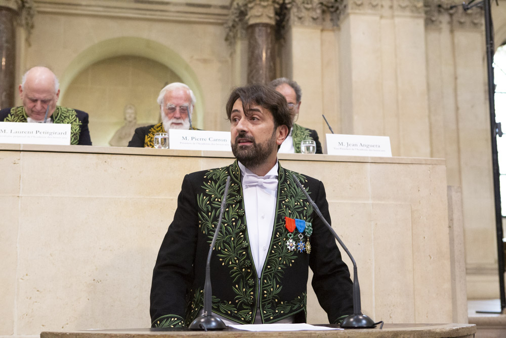 Installation de Bruno Mantovani à l'Académie des beaux-arts