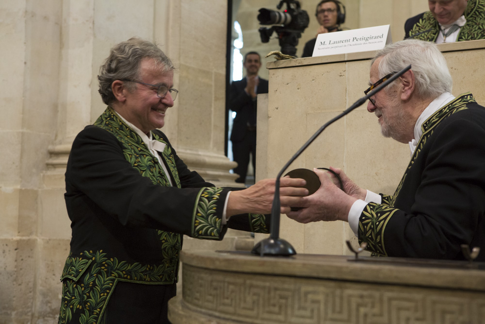 Installation de Jean Gaumy à l'Académie des beaux-arts