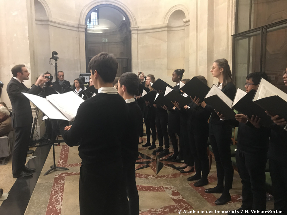 Séance solennelle de l'Académie des beaux-arts